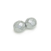 3mm Fire Polish Round - Matte Silver - 50 Beads